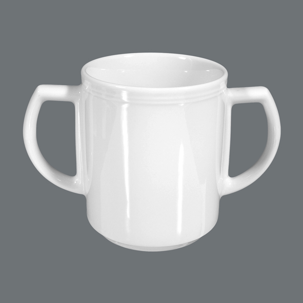 Seltmann Weiden, Vitalis - Kaffeebecher m. 2 Hkl., weiss, uni, 0,30 ltr.