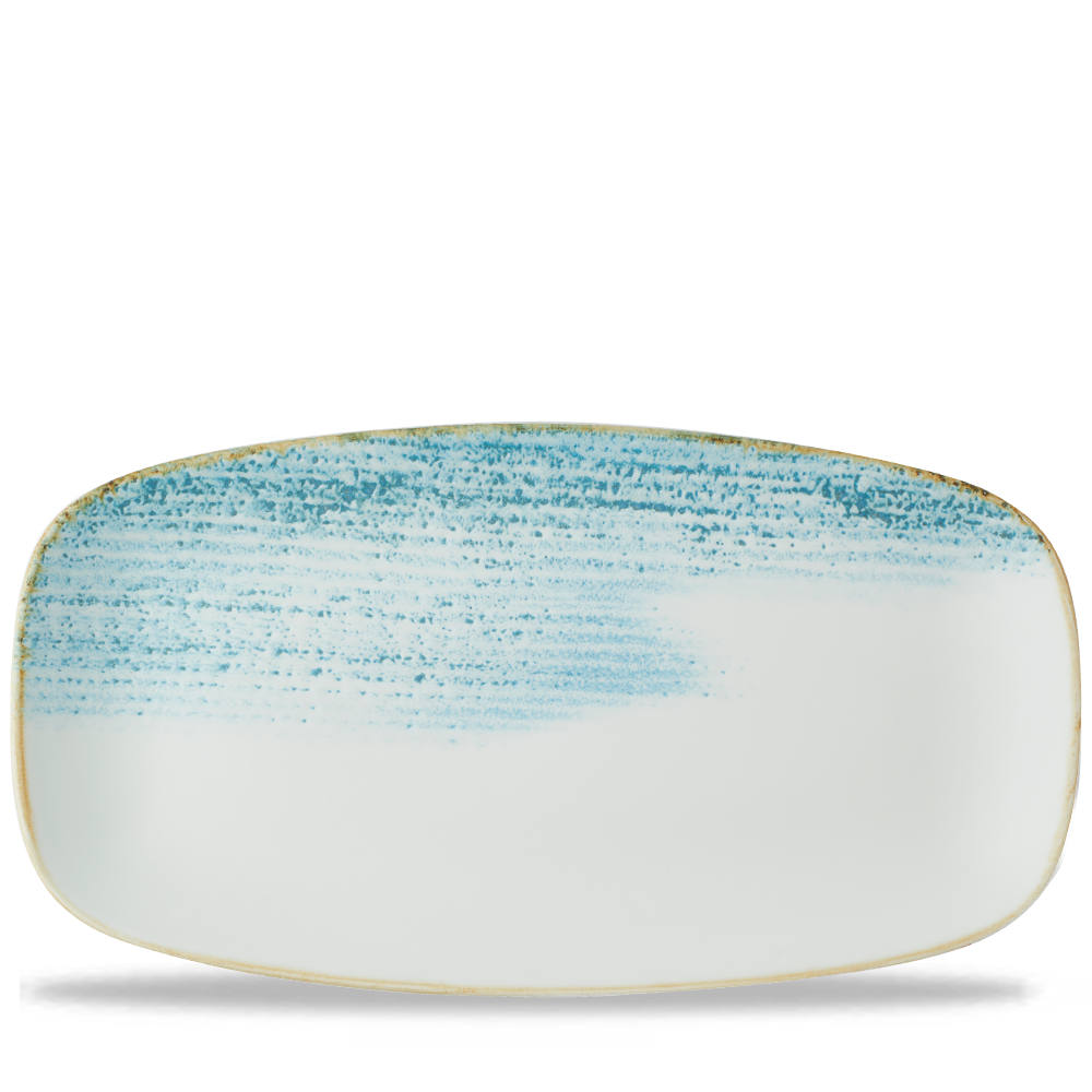 Churchill, Homespun Accents : Aquamarine - Chefs Platte rechteckig 35,5 x 18,9 cm