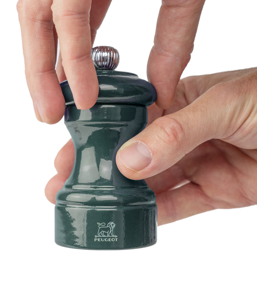 Peugeot : Bistrorama - Pfeffermühle, manuelle Holz-Mühle, Größe: 10 cm, Farbe: waldgrün