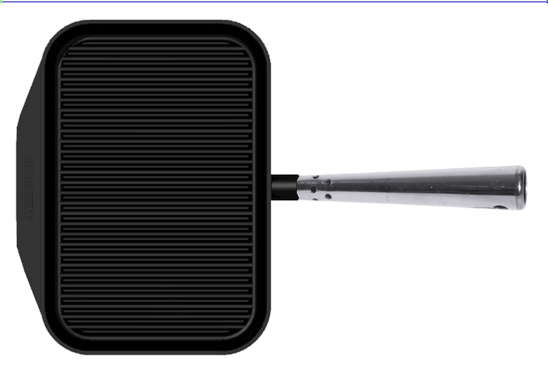 Steakpfanne aus Eisenguss, rechteckig, 29 x 20 x 4 cm