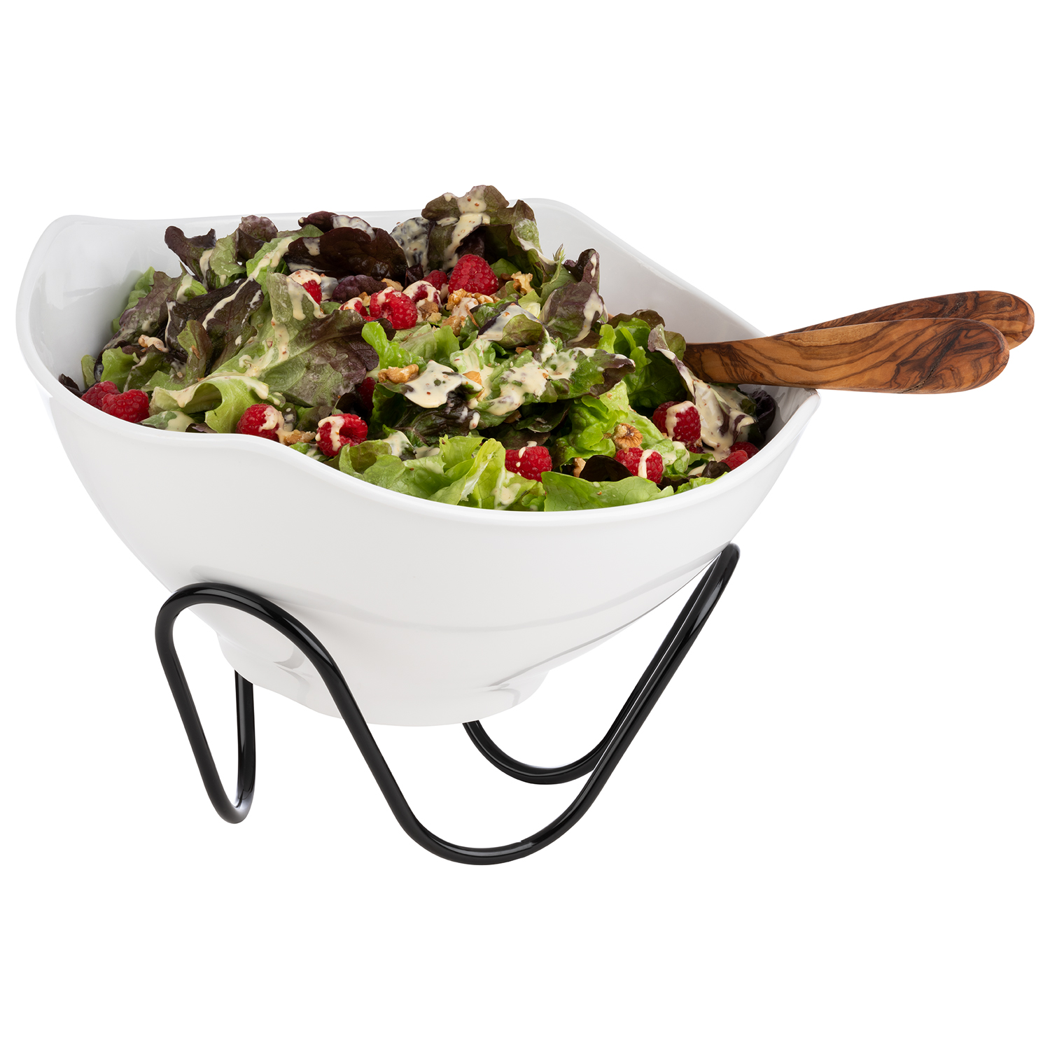 Buffetständer m. Antirutschbeschichtung WAVE, PVC, Metall schwarz, D: 24 cm, H: 13 cm