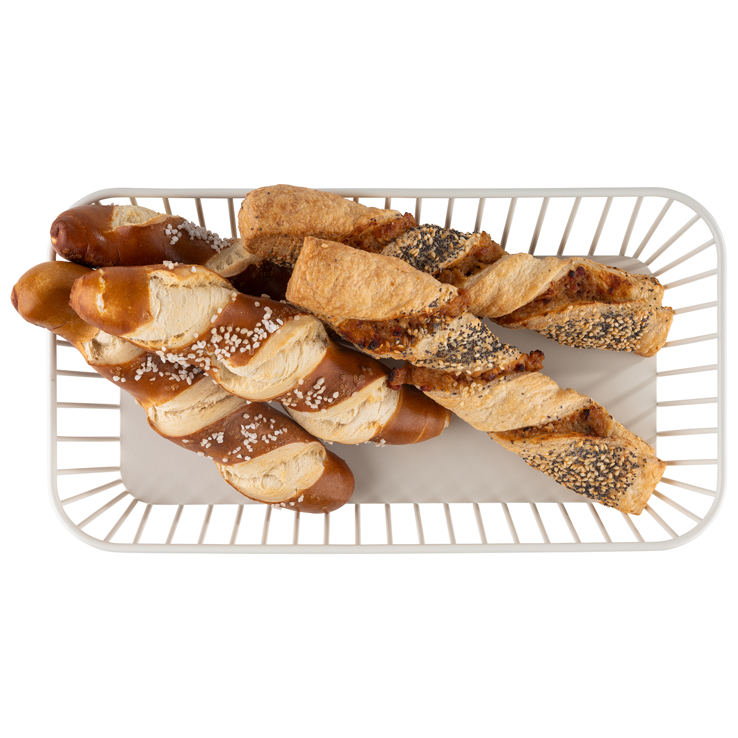 GN 1/3 Korb URBAN, Metall, 32,5 x 17,6 cm, H: 7,5 cm, Farbe: whisper white