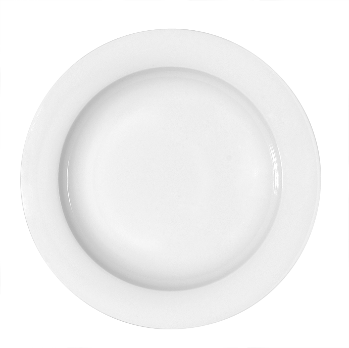 Bauscher, Dimension - Spezialteller tief Fahne, weiss, uni, 23 cm