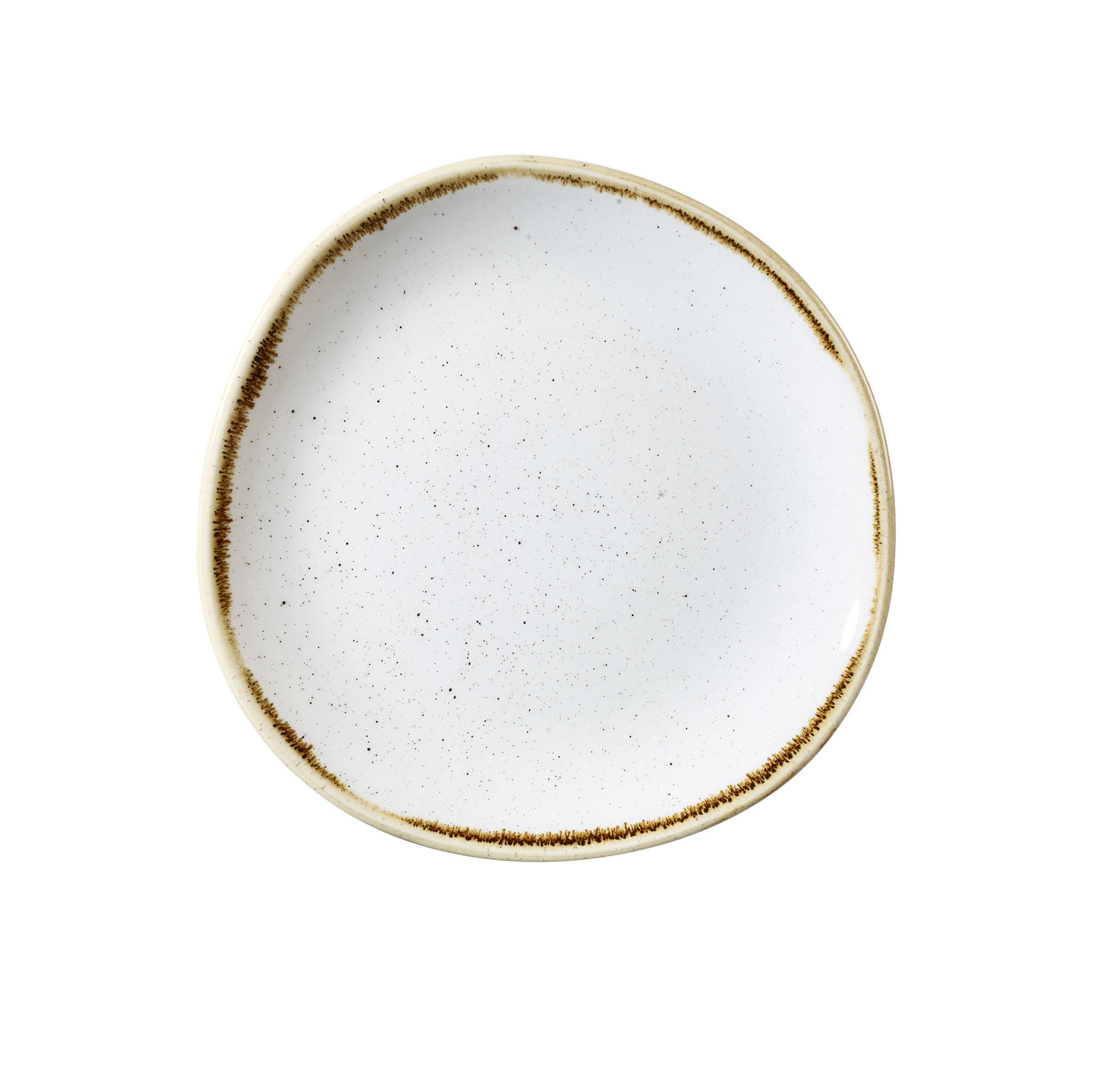 Churchill, Stonecast : Barley White - Teller flach rund Organisch, 21 cm