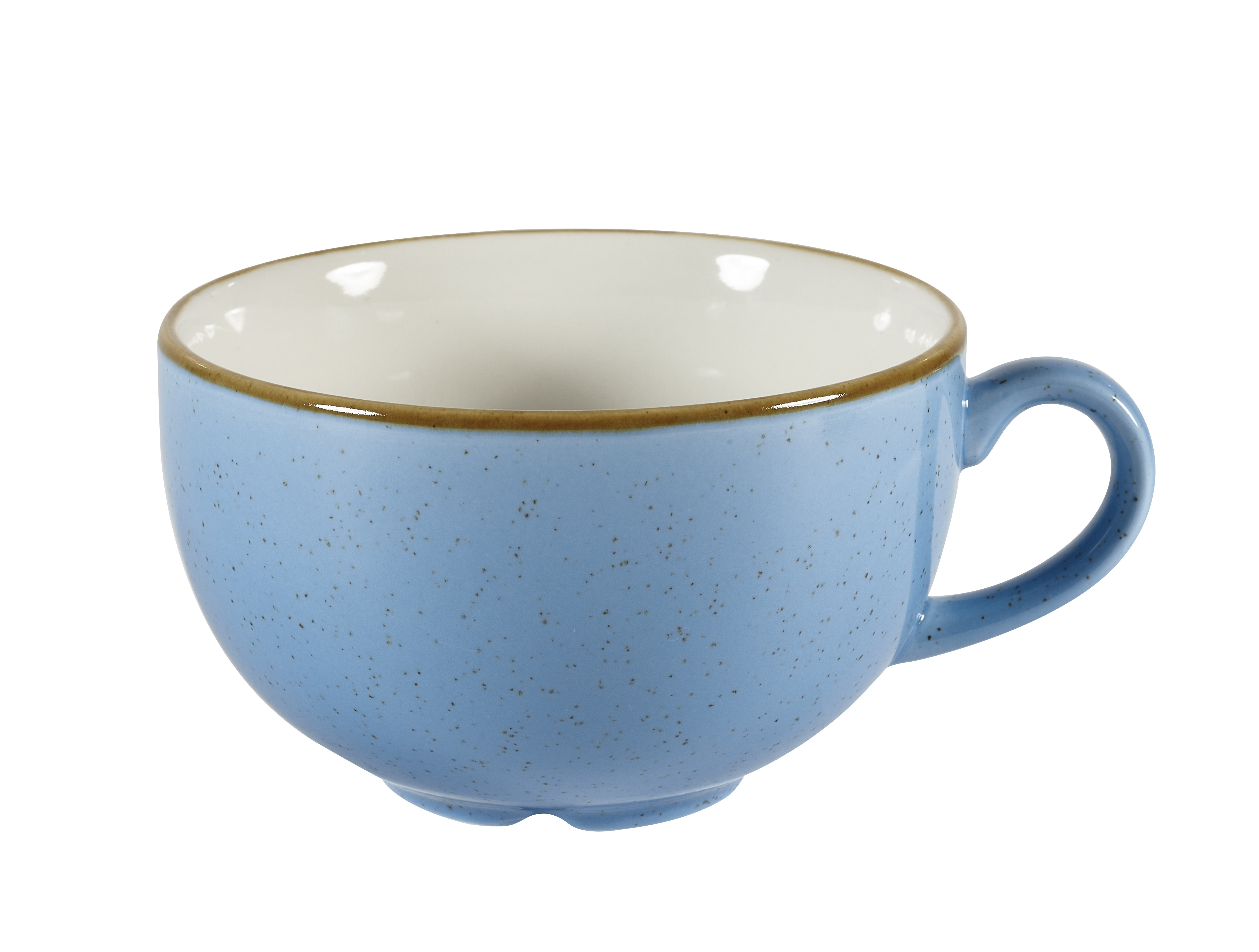 Churchill, Stonecast : Cornflower Blue - Cappuccino-Obere, 11 x 6,5 cm/ 0,34 ltr.