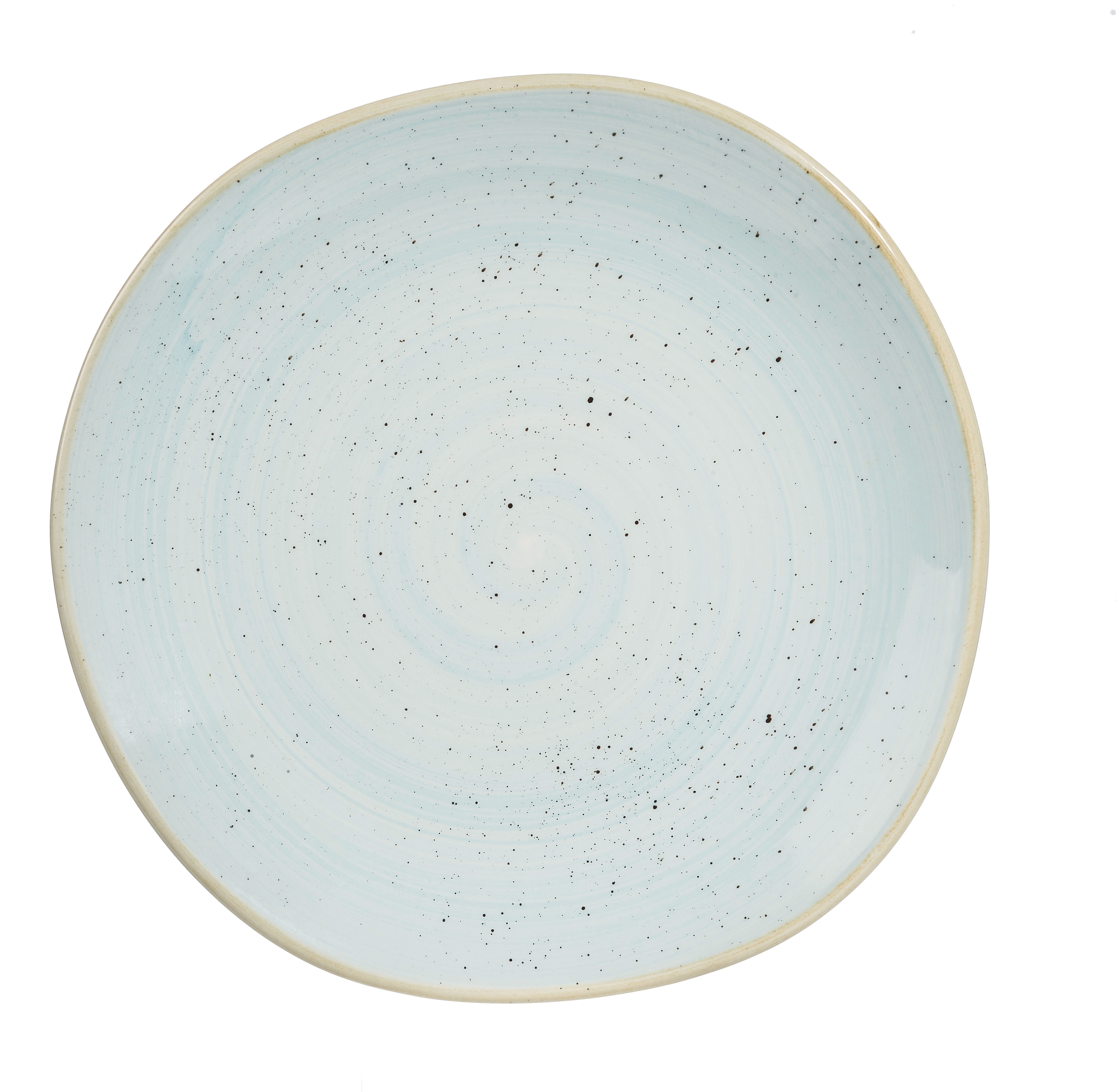 Churchill, Stonecast : Duck Egg Blue - Teller flach rund Organisch, 26,4 cm