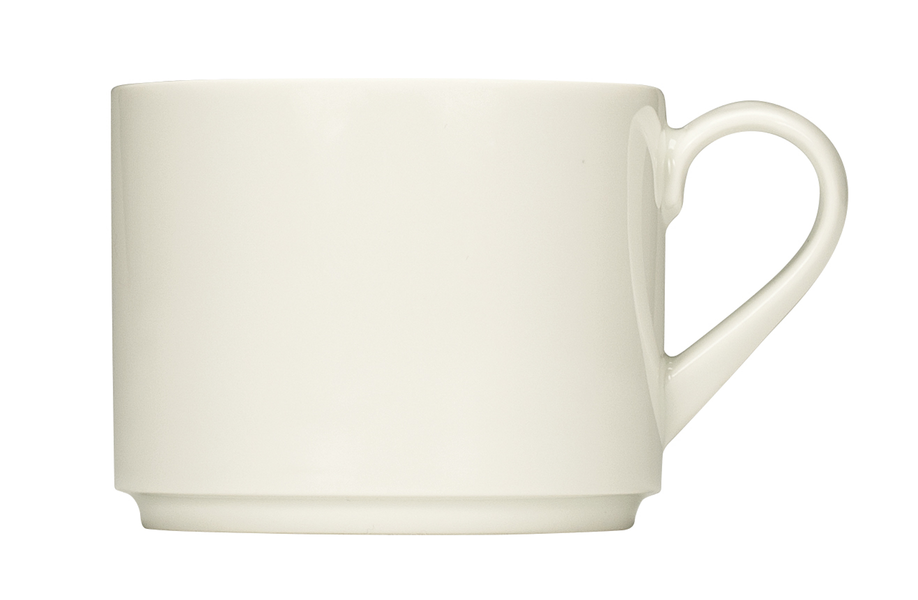 Bauscher, Purity - Kaffee-Obere stpb., bonewhite, uni, 0,19 ltr.