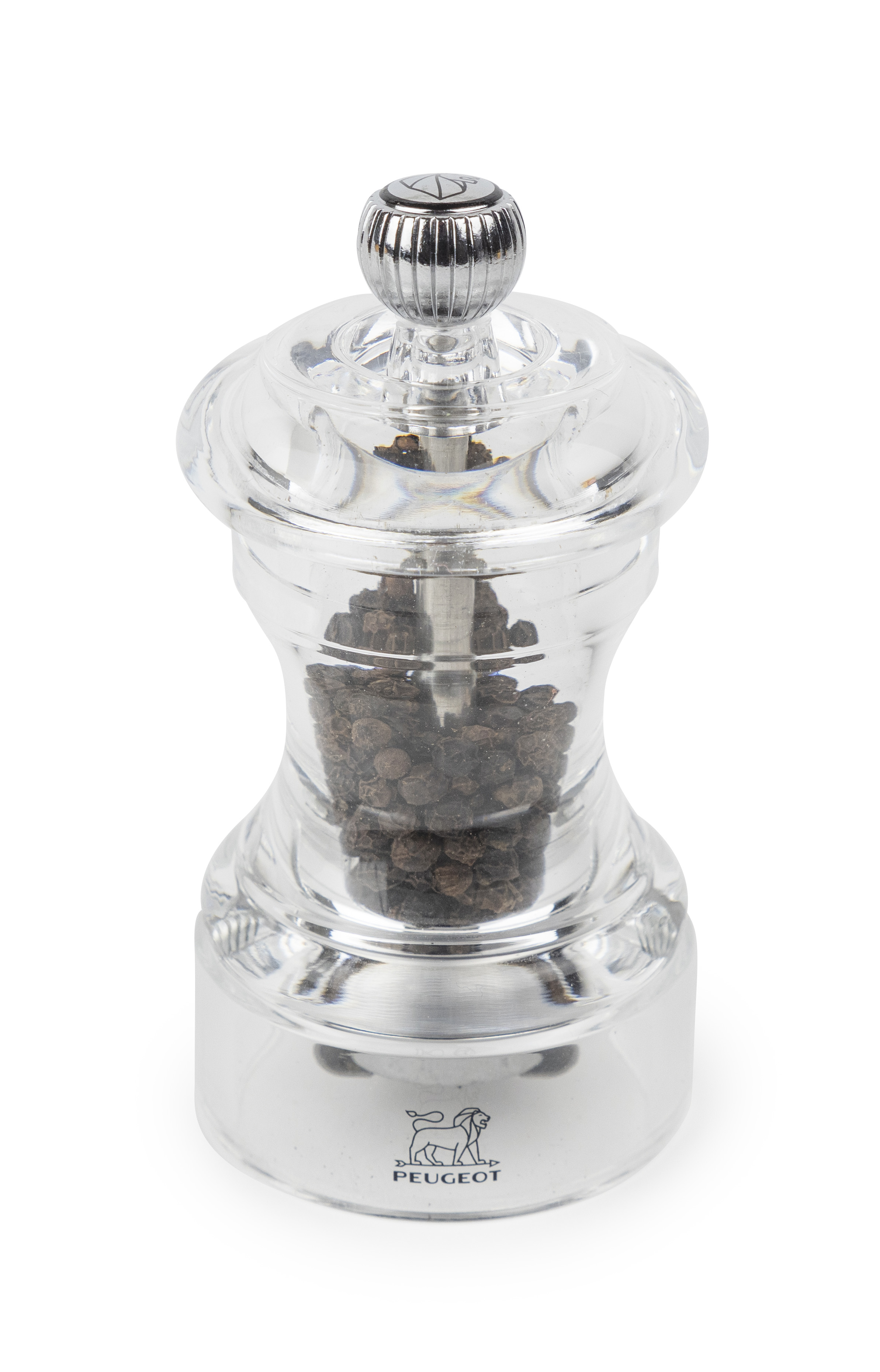 Peugeot : Bistro Duo  - Pfeffer- und Salzmühle, manuelle Acryl-Mühle, Größe: 10 cm, Farbe: acryl