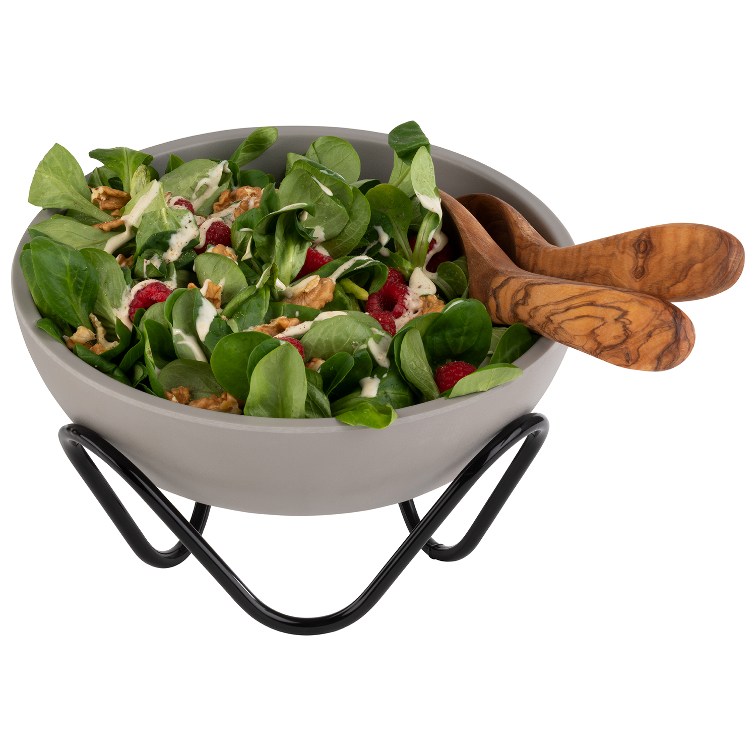 Buffetständer WAVE, PVC, Metall schwarz, Antirutschbeschichtung, D: 20 cm, H: 9,5 cm