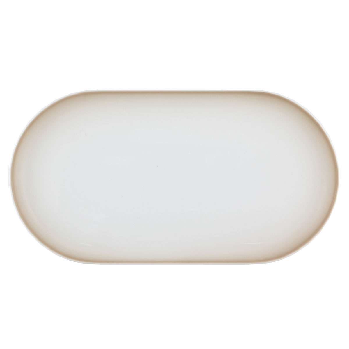 Bauscher, Edge : Gradient Beige 700746 - Platte oval, 32 x 17 cm