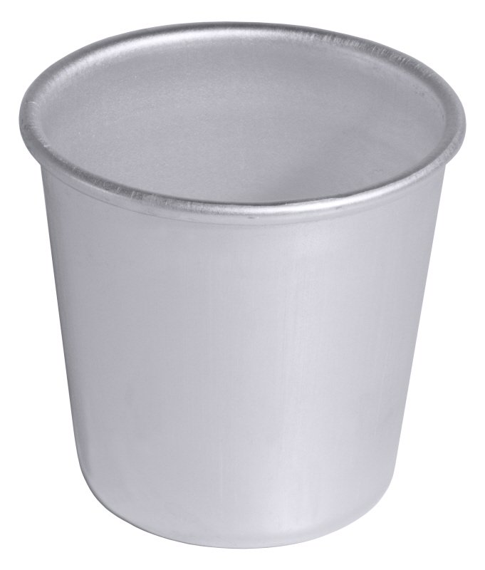 Dariolform, eloxiert, konische Form, Alu, I: 0,120 ltr., D: 5,5 cm, H: 6 cm