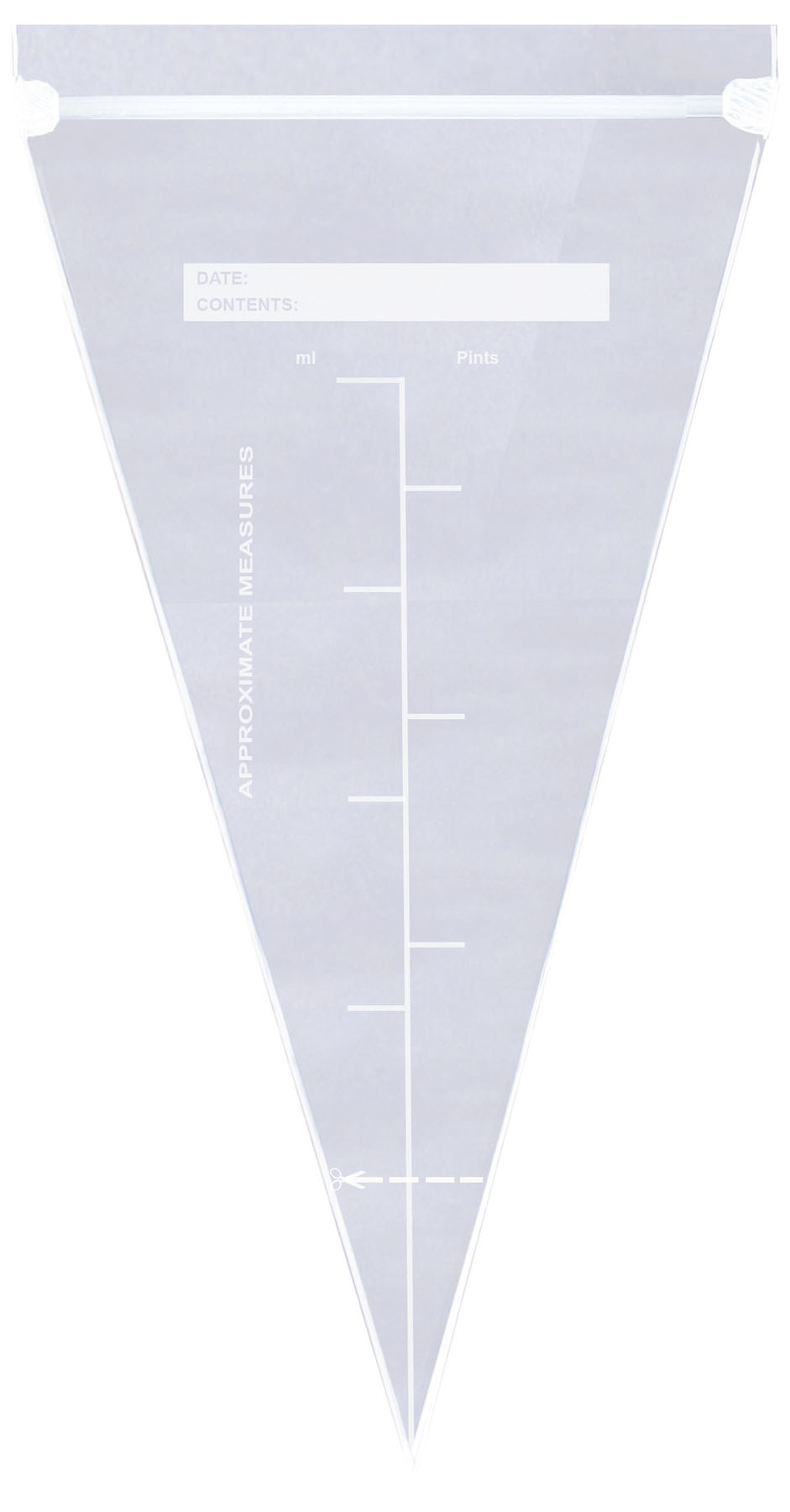 Einweg- Spritzbeutel m. Zipper-Verschluss, 320 x 150 mm, 50 my, 50 Stck./ Box