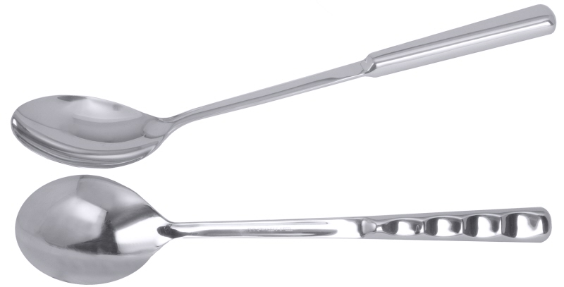 Salatlöffel ERGONOM, Edelstahl, 8 x 6,5 cm, L: 30 cm