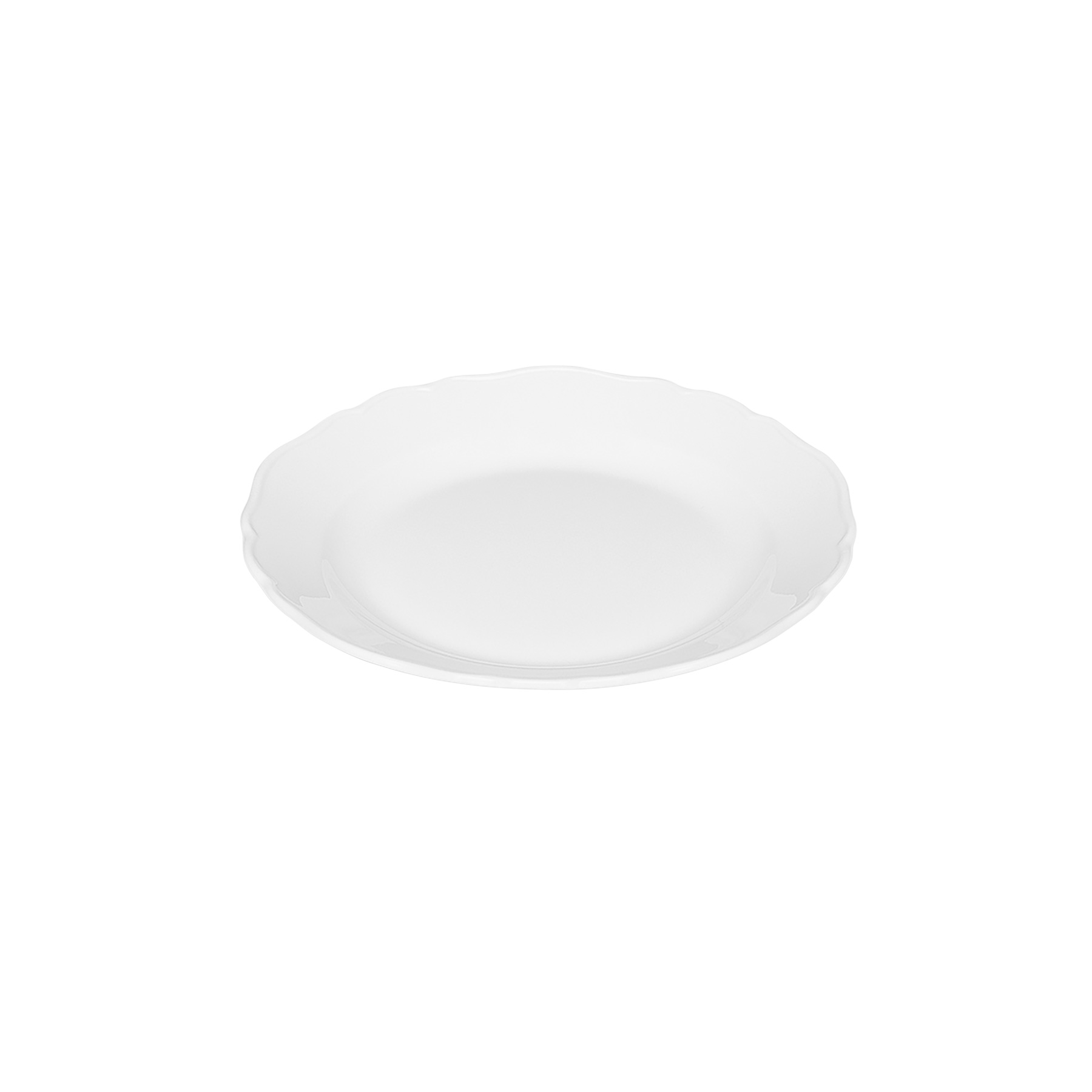 Bauscher, Marie Christine - Teller flach Fahne, weiss, uni, 17 cm