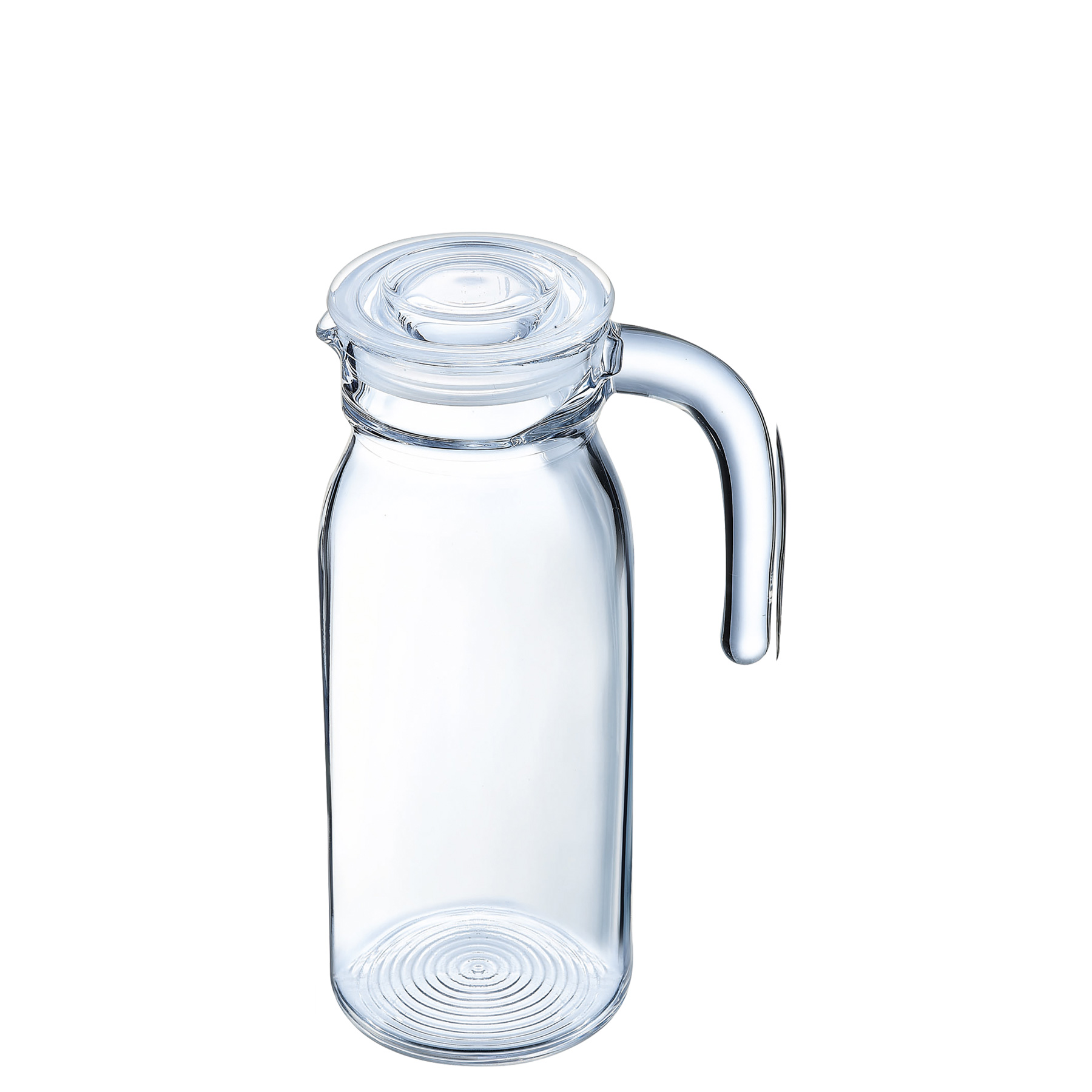Kühlschrankkrug Spring m. Glasdeckel 100 cl, I: 1000 ml, H: 230 mm, D: 135 x 95 mm