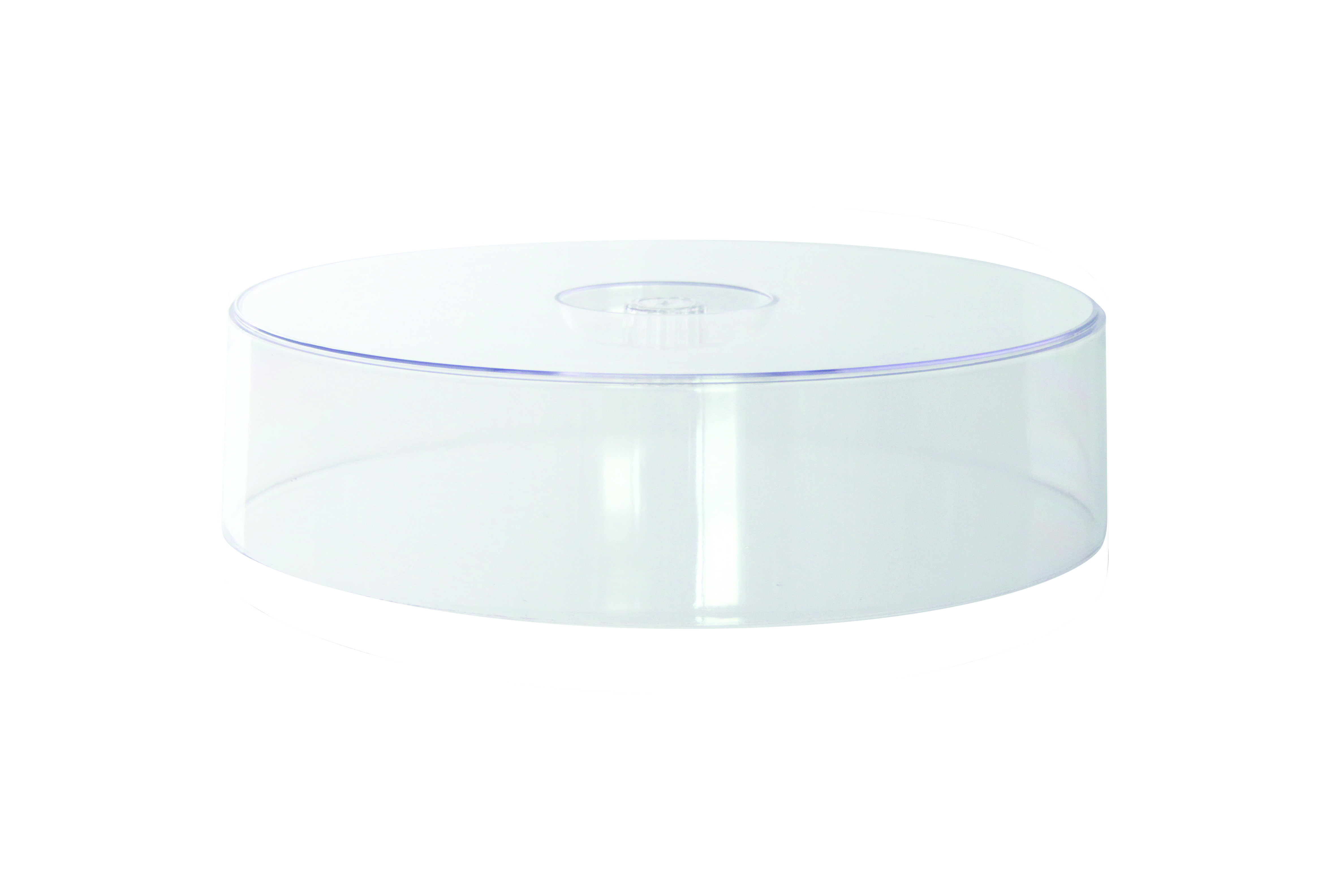 Abdeckhaube, Tortenhaube, Polystyrol, D: 300 mm, H: 70 mm, Fb. glasklar