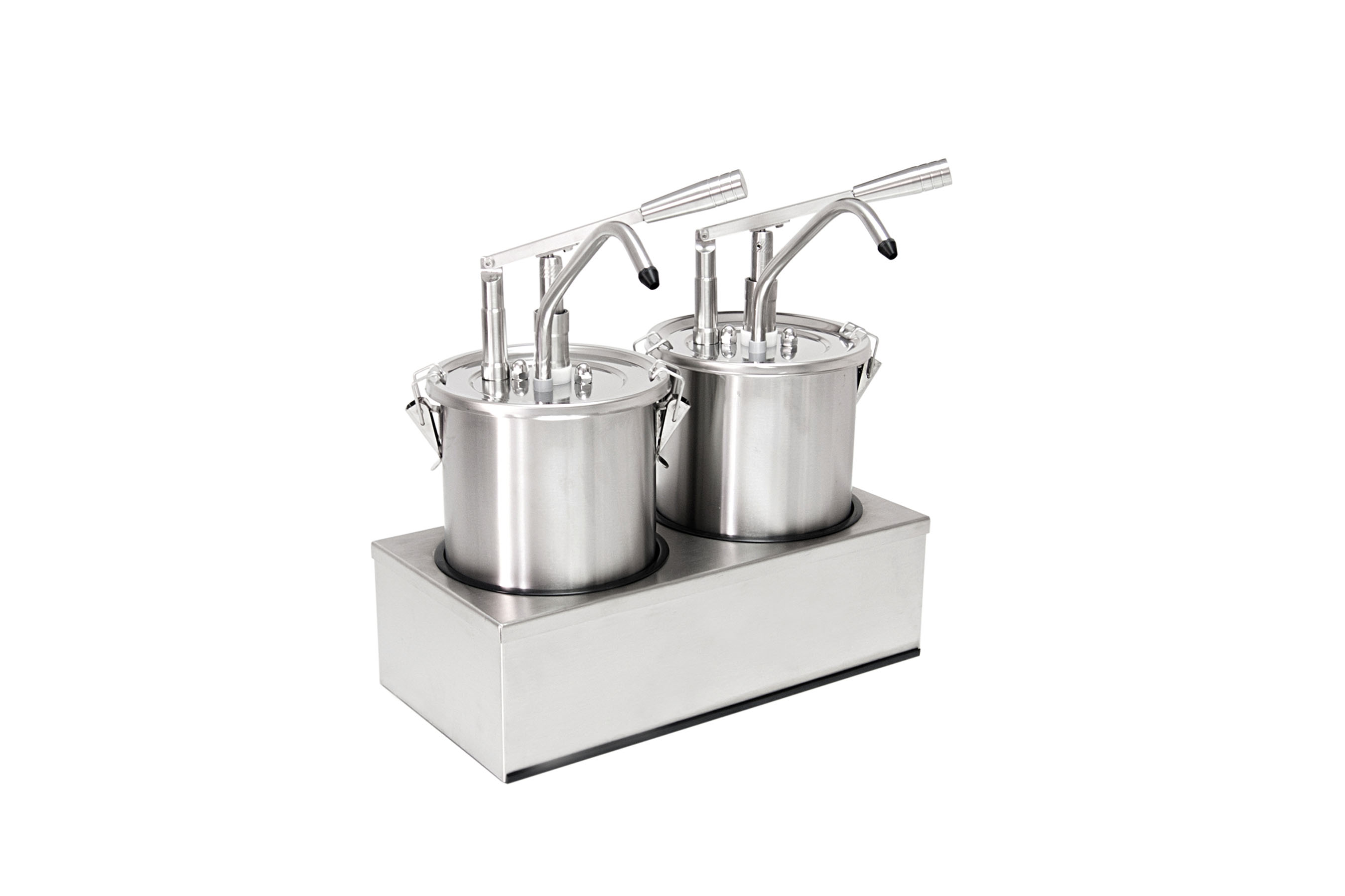 Dosierspender rund D: 180 mm, 2-fach, Inh. 2 x 5 ltr., 405 x 205 x 421 mm