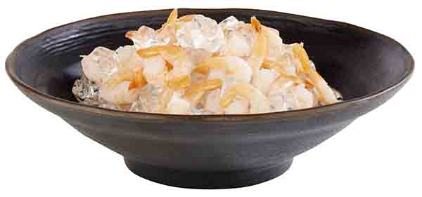 Schale MARONE D: 30,5 cm, H: 8,5 cm, 2 ltr., Melamin, schwarz, brauner Rand