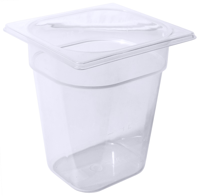 GN-Behälter Polypropylen 1/6, 17,6 x 16,2 cm, Tiefe: 200 mm