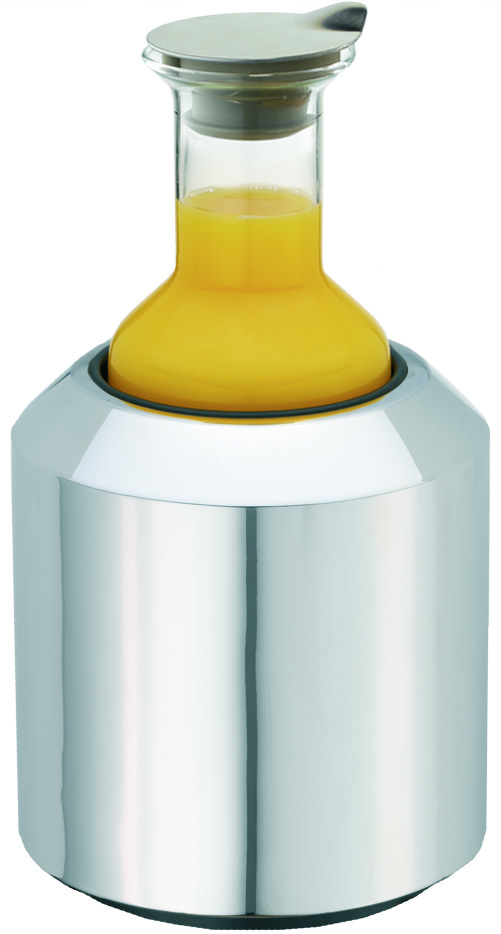 CARAFINE Getränke-Set Solo Poliert Edelstahl 1,2 ltr., Glaskaraffe, L: 165 mm, B: 165 mm, H: 310 mm