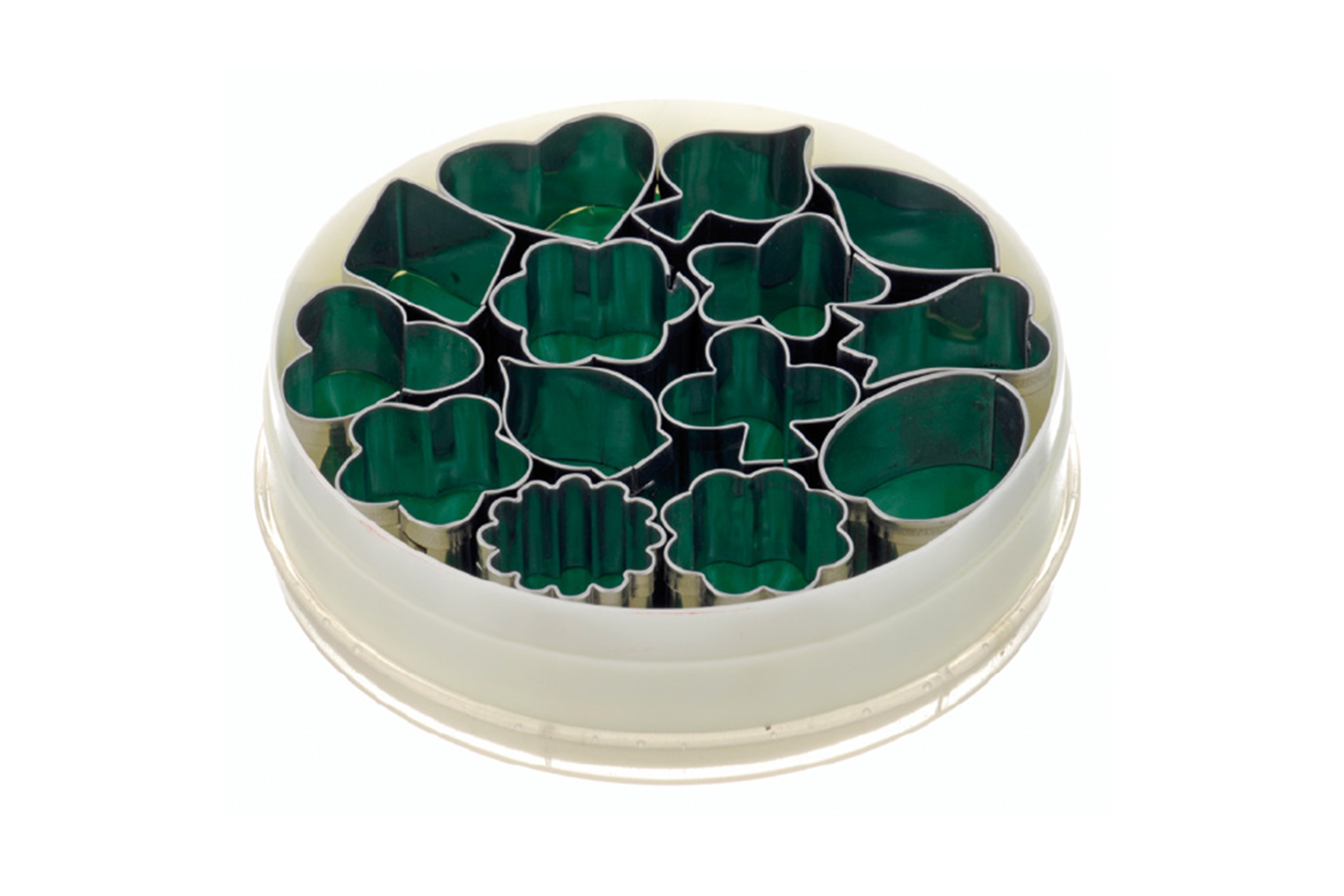 Dekor Ausstecher im Satz Gemischte Formen 14-tlg., Höhe: 20 mm, Edelstahl