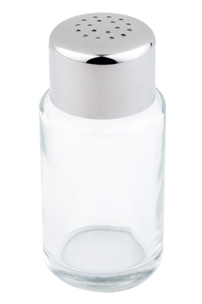 Salz / Pfefferstreuer D: 4 cm, H: 9 cm, Glas, 18 Löcher (je D: 1,35 mm)