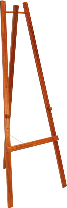 Staffelei, Buchenholz, mit Kette, mahagoni, B: 60 cm, H: 165 cm