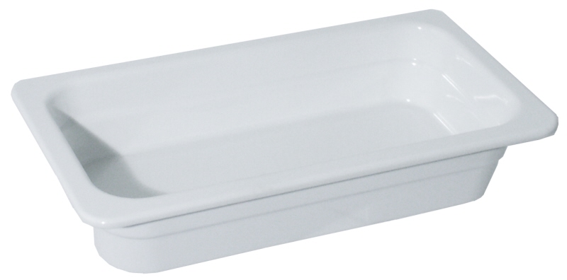 GN 1/1 Behälter, weißes Melamin, Tiefe: 65 mm, I: 7 ltr.