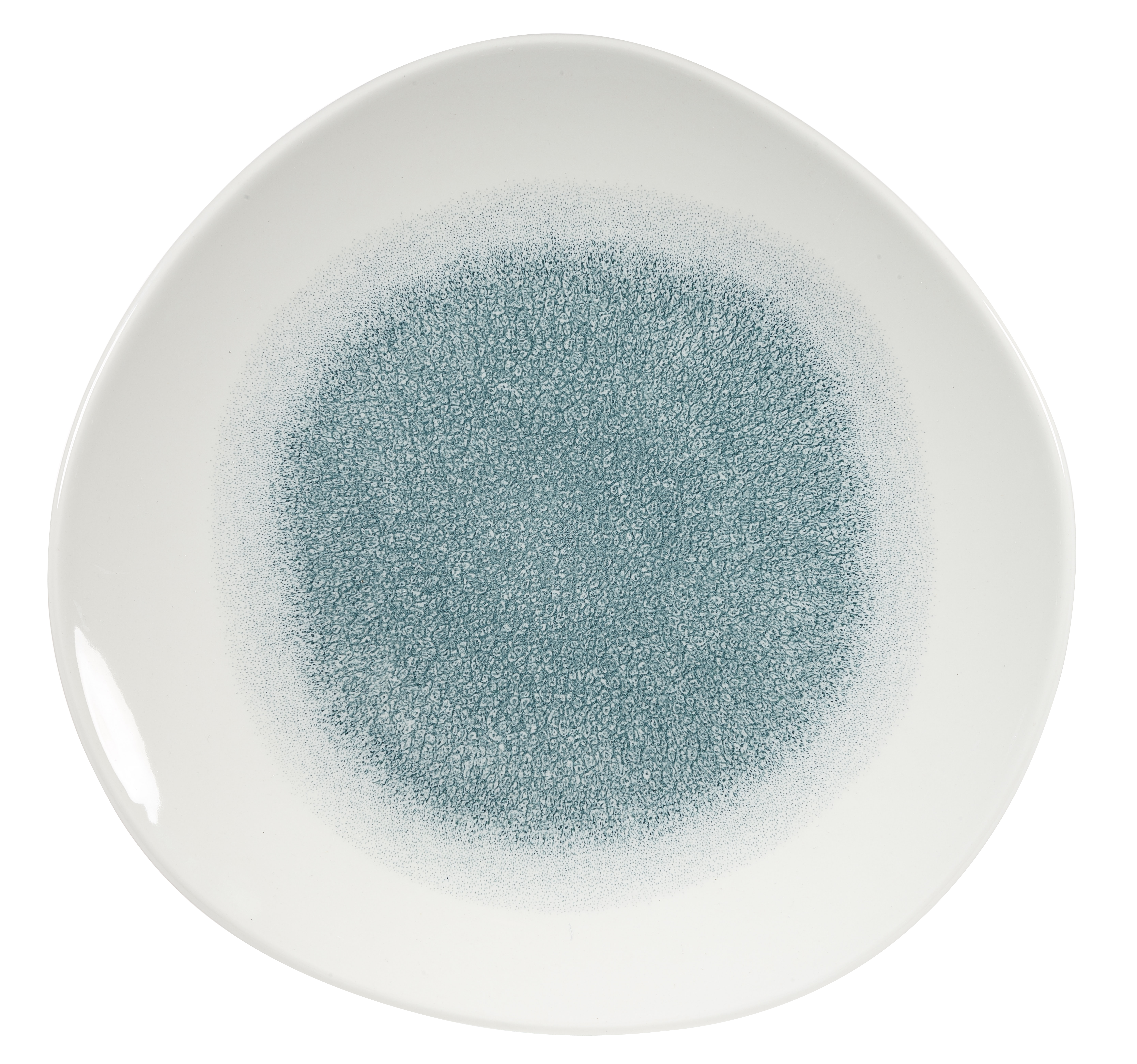 Churchill, Raku : Jade Green - Teller tief rund organisch, 25,3 cm/ 1,1 ltr.