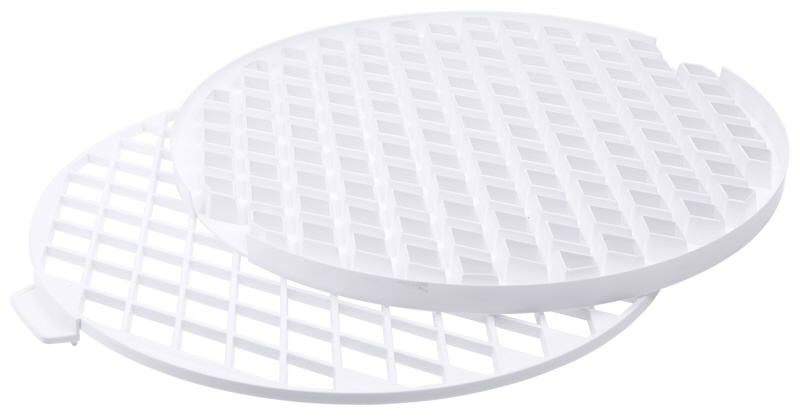 Gitterstanze, 2-tlg., weißer PS, D: 30 cm, H: 1,5 cm