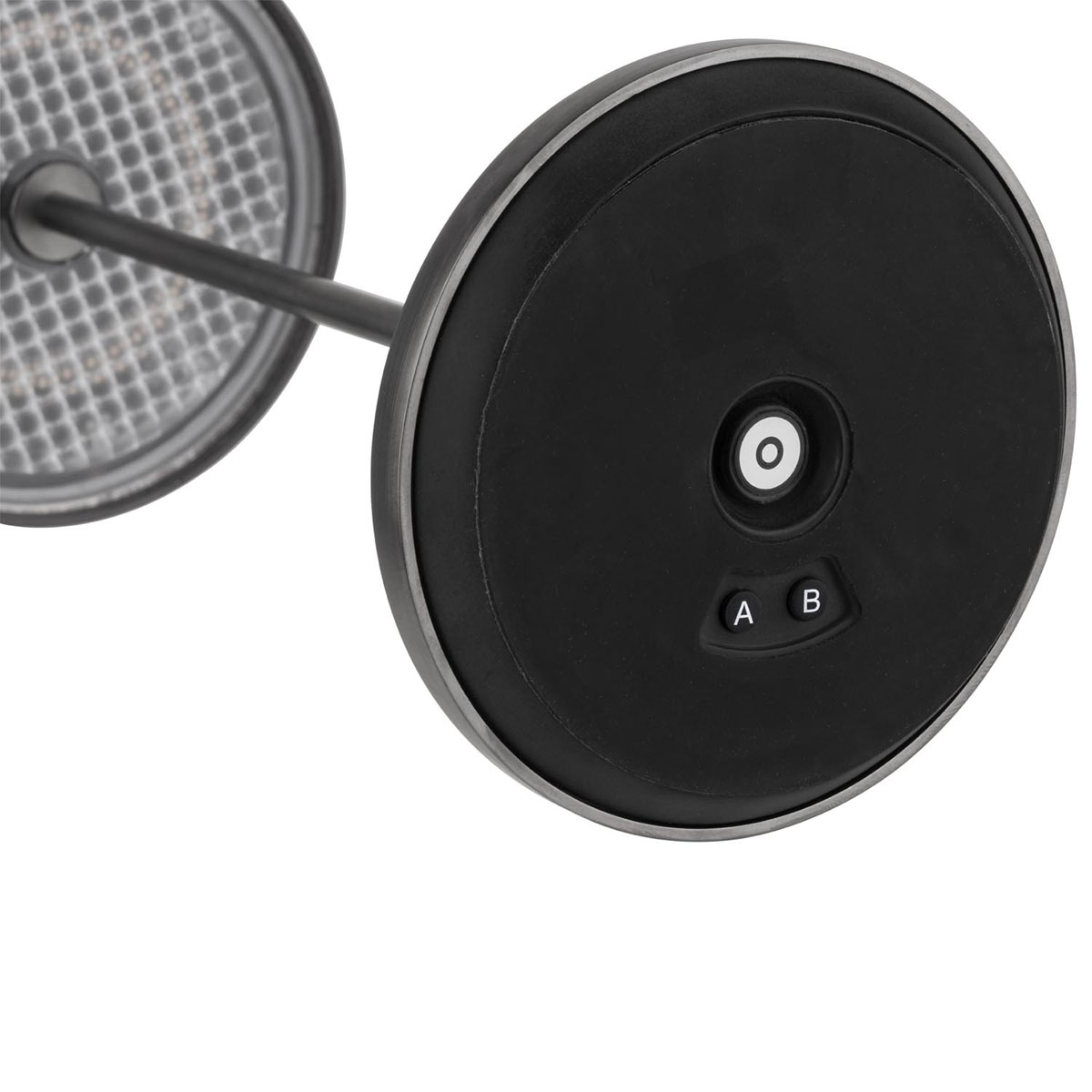 Tischleuchte JOSEF, Metall, Farbe: gunmetal, 1x LED 3,2 W / 270 lm, dimmbar in 3 Stufen, D: 11 cm, H: 30 cm