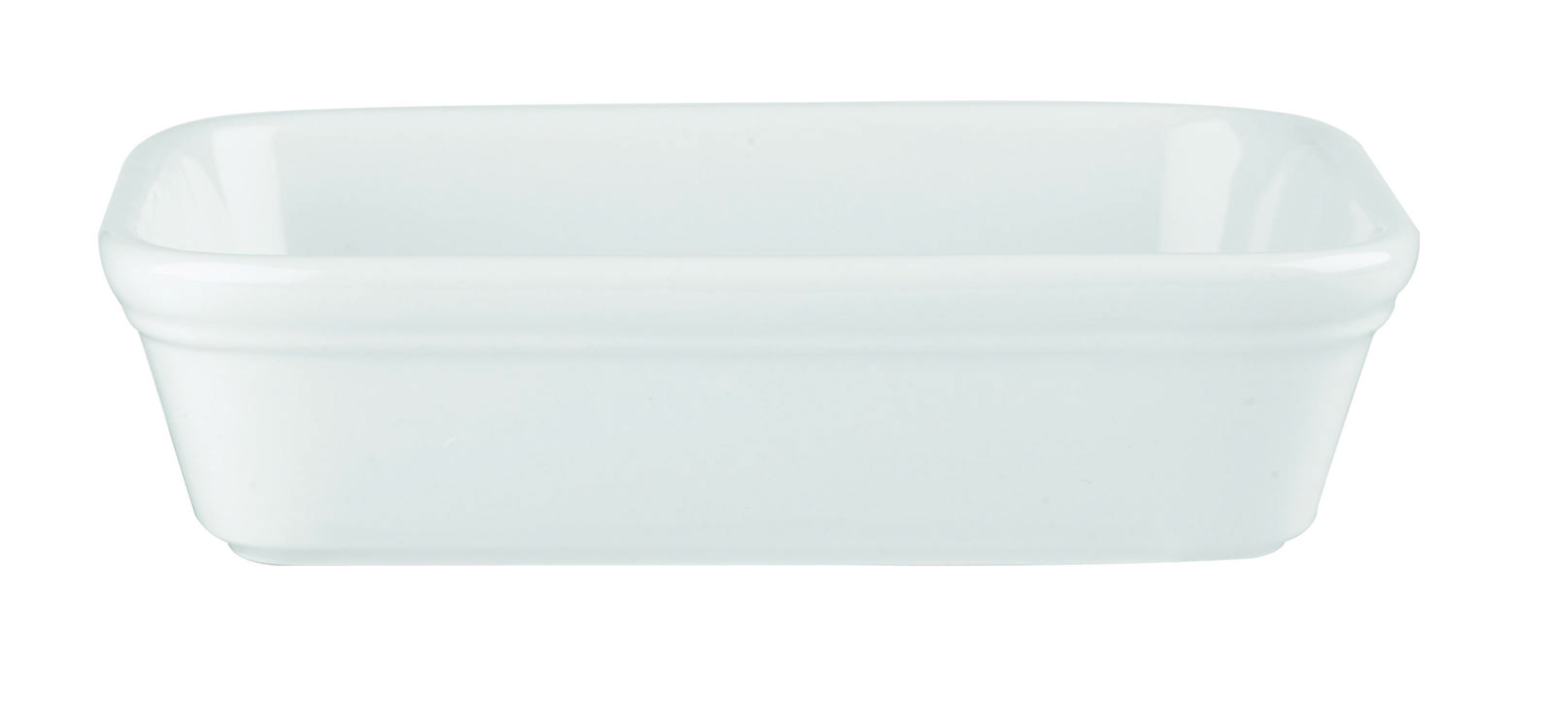 Churchill, Cookware - Auflaufform rechteckig, uni/ weiss, 15,5 x 11,5 x 4 cm/ 0,4 ltr.