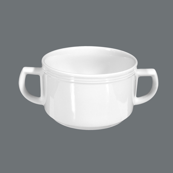 Seltmann Weiden, Vitalis - Suppen-Obere m. 2 Hkl. stpb., weiss, uni, 0,35 ltr.