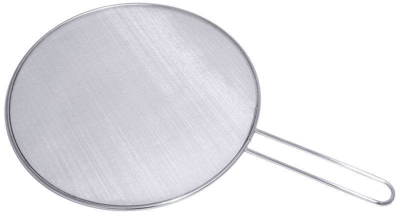 Pfannen-Fettspritzschutz, Edelstahl, D: 33 cm