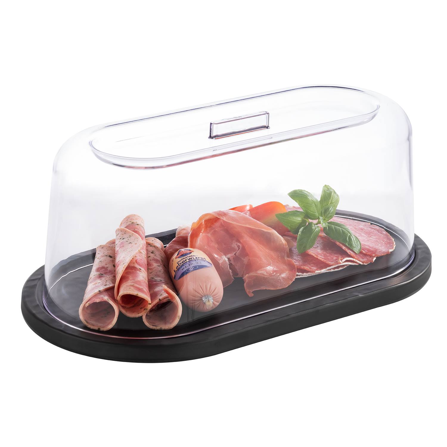 Tablett SLATE, Melamin, 28 x 15,5 cm, H: 1 cm, Fb. schwarz