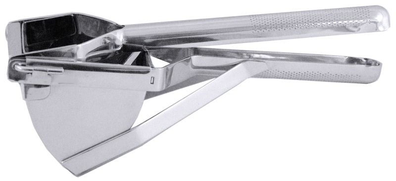 Kartoffelpresse, Edelstahl, 10,5 x 10,5 cm, L: 33 cm