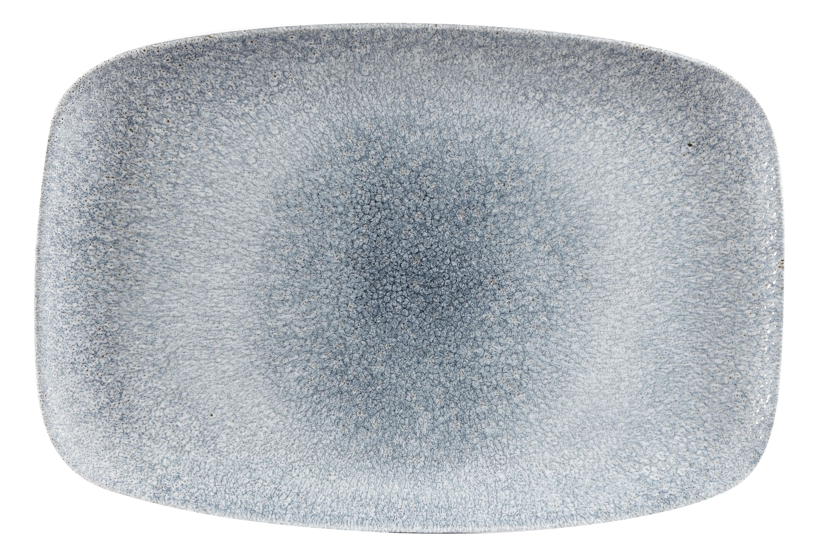 Churchill, Raku : Topaz Blue - Chefs Platte rechteckig, 34,4 x 23,4 cm