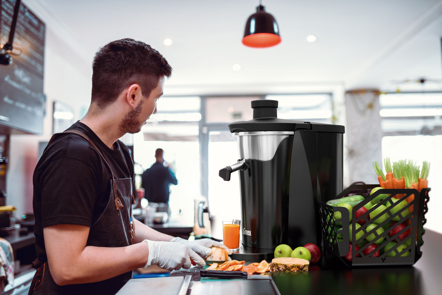 ZUMEX - MULTIFRUIT, Entsafter für Obst u. Gemüse max. D: 7,4 cm, 290 x 500 x 510 mm, Farbe: Black