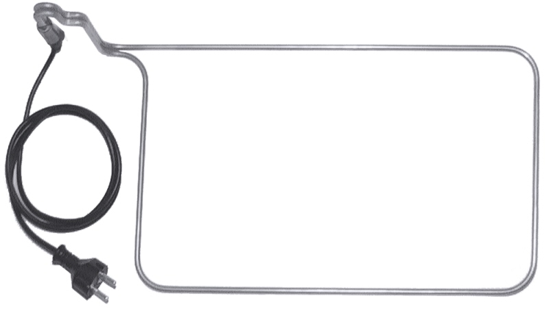 Elektrische Badheizung für GN 1/1, Edelstahl, 230 V, 3m langes Netzkabel