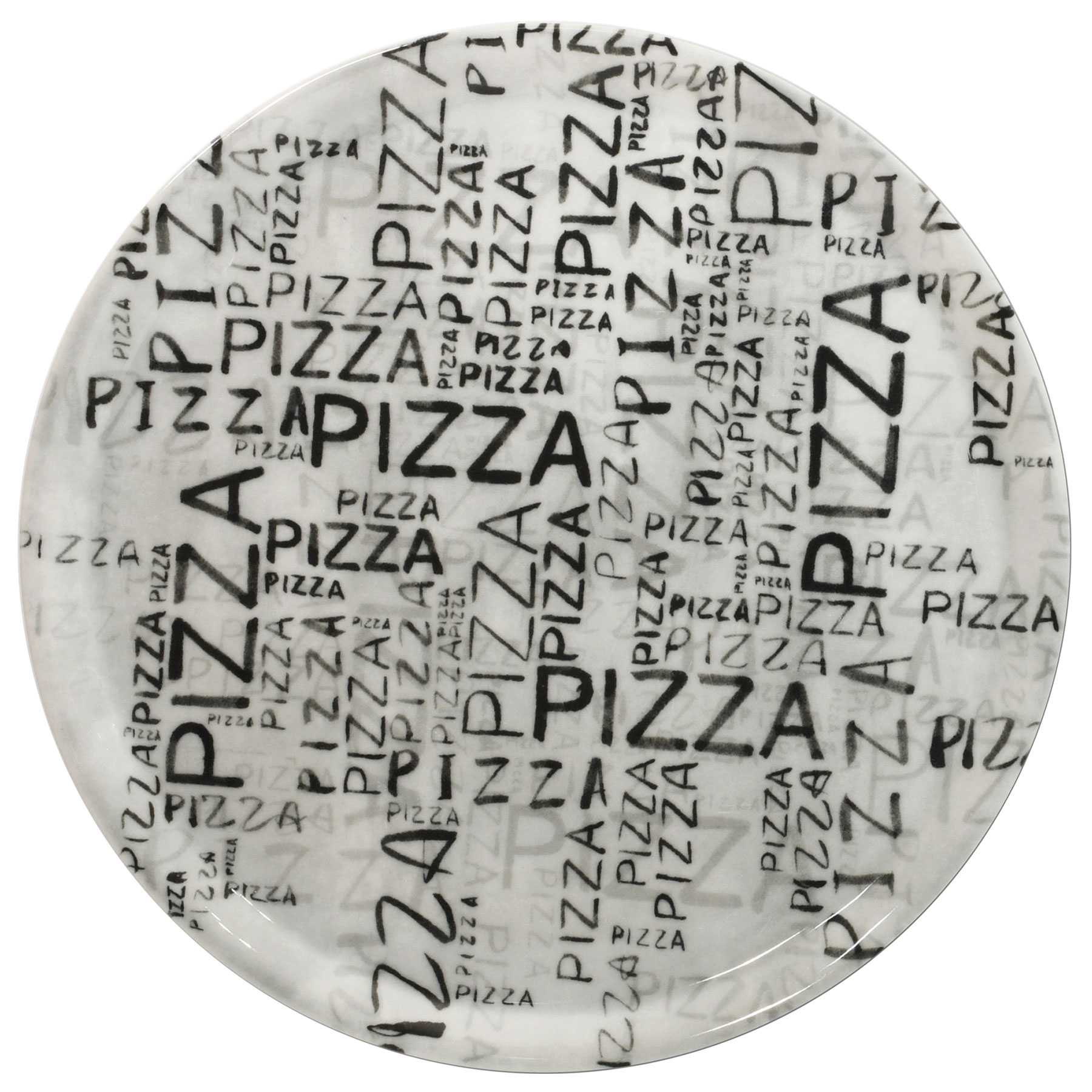 Saturnia, Napoli : Dekor White & Black - Pizzateller rund, 33 cm