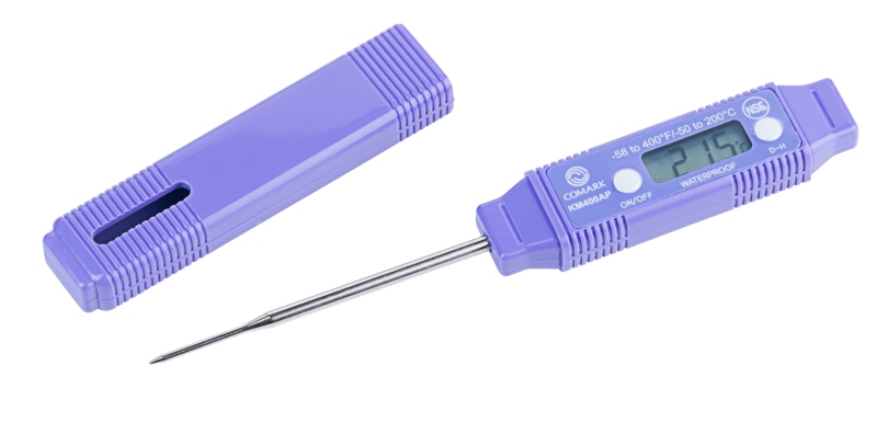 Allergen-Thermometer, ABS-Gehäuse, Edelstahl, D: 1,5 cm, L: 7 cm