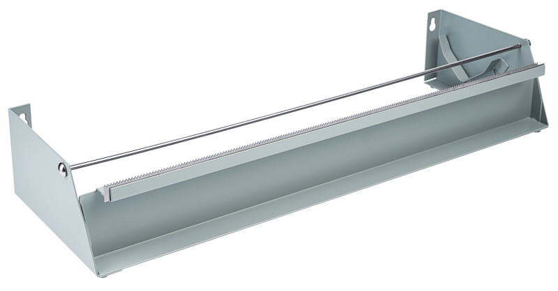 Abreißgerät für 45 cm Rollen, 49 x 16 x 9 cm, pulverbeschichtet