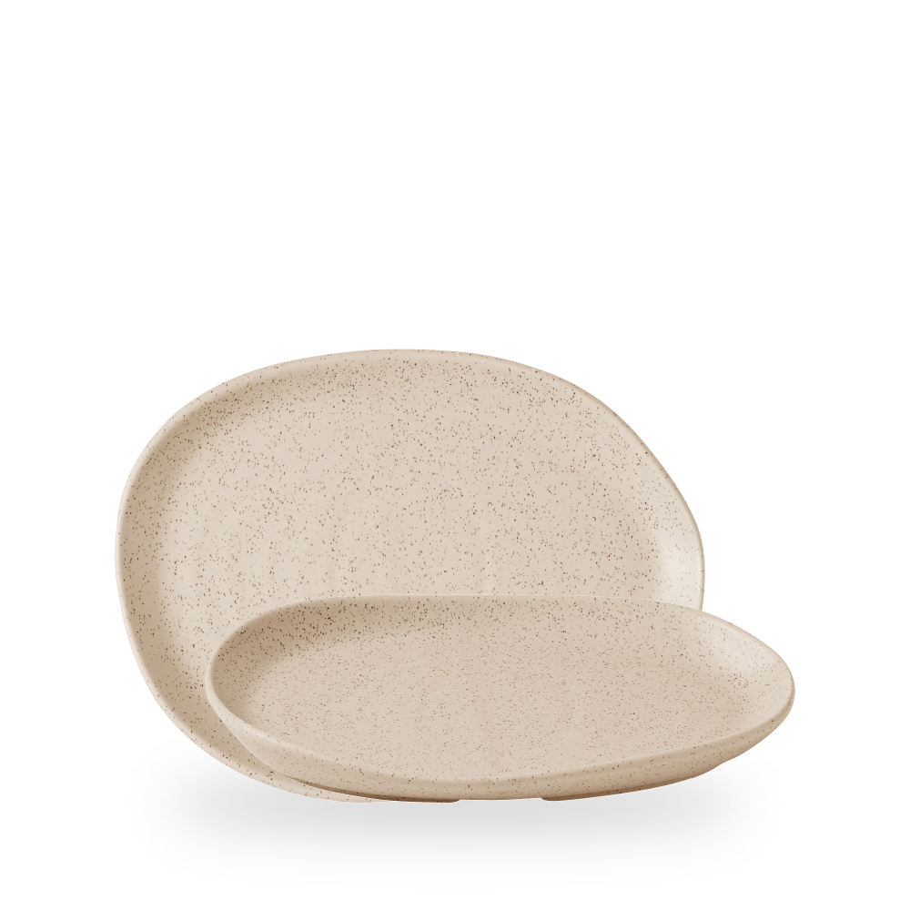 Churchill, Stonecast Natural : Nutmeg Cream - Platte Organisch, 26 x 20 cm