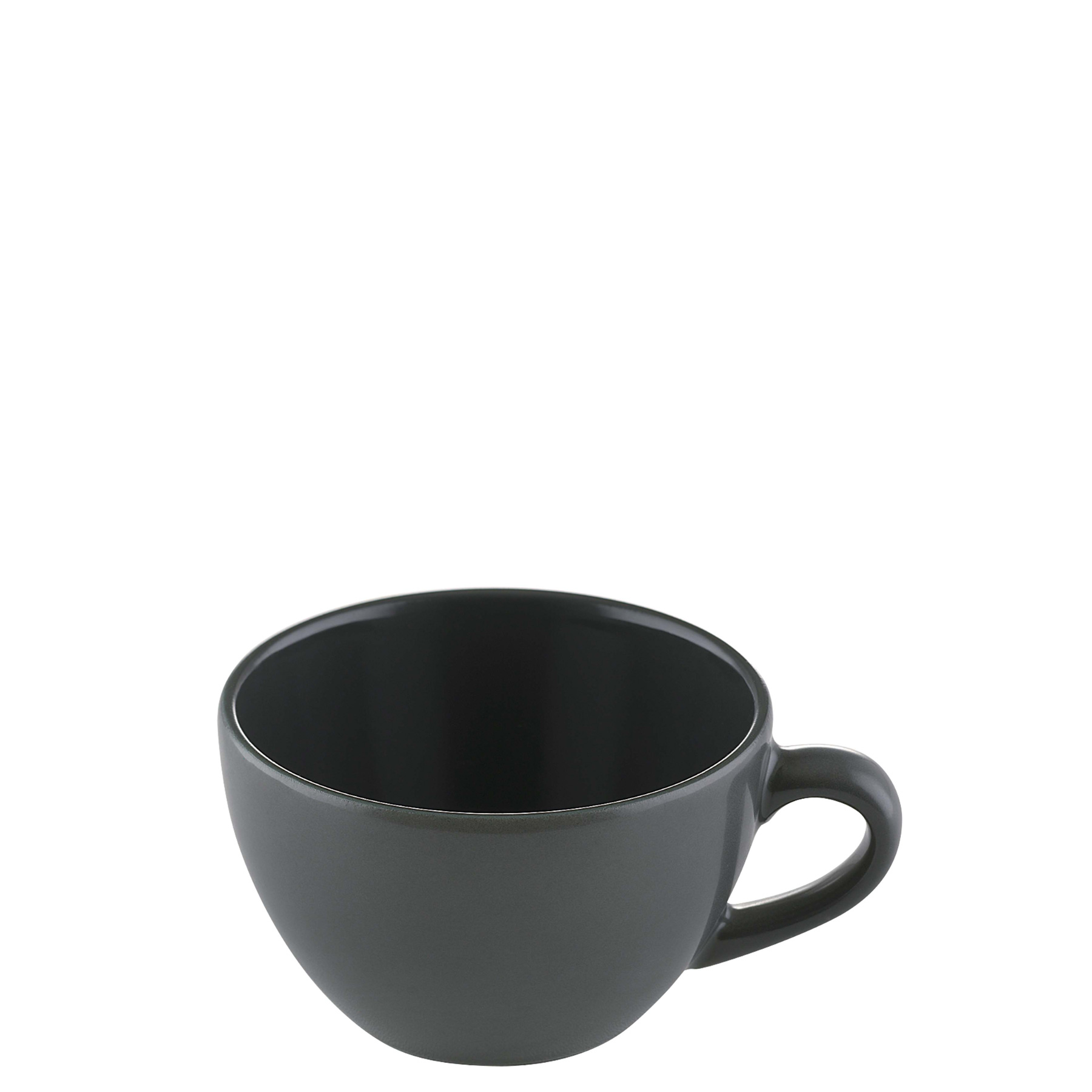 Bauscher, Sandstone : Dekor 700560 Dark Gray Uni - Espresso-Obere nieder 0,09 ltr.