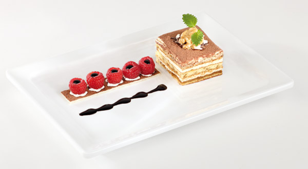 Tablett PURE 53 x 18 cm, H: 3 cm, Melamin, weiss