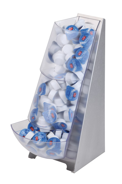 Multi Rack, 3-stufig, 19 x 24 cm, H: 41 cm, 1 Schütte, matt poliert