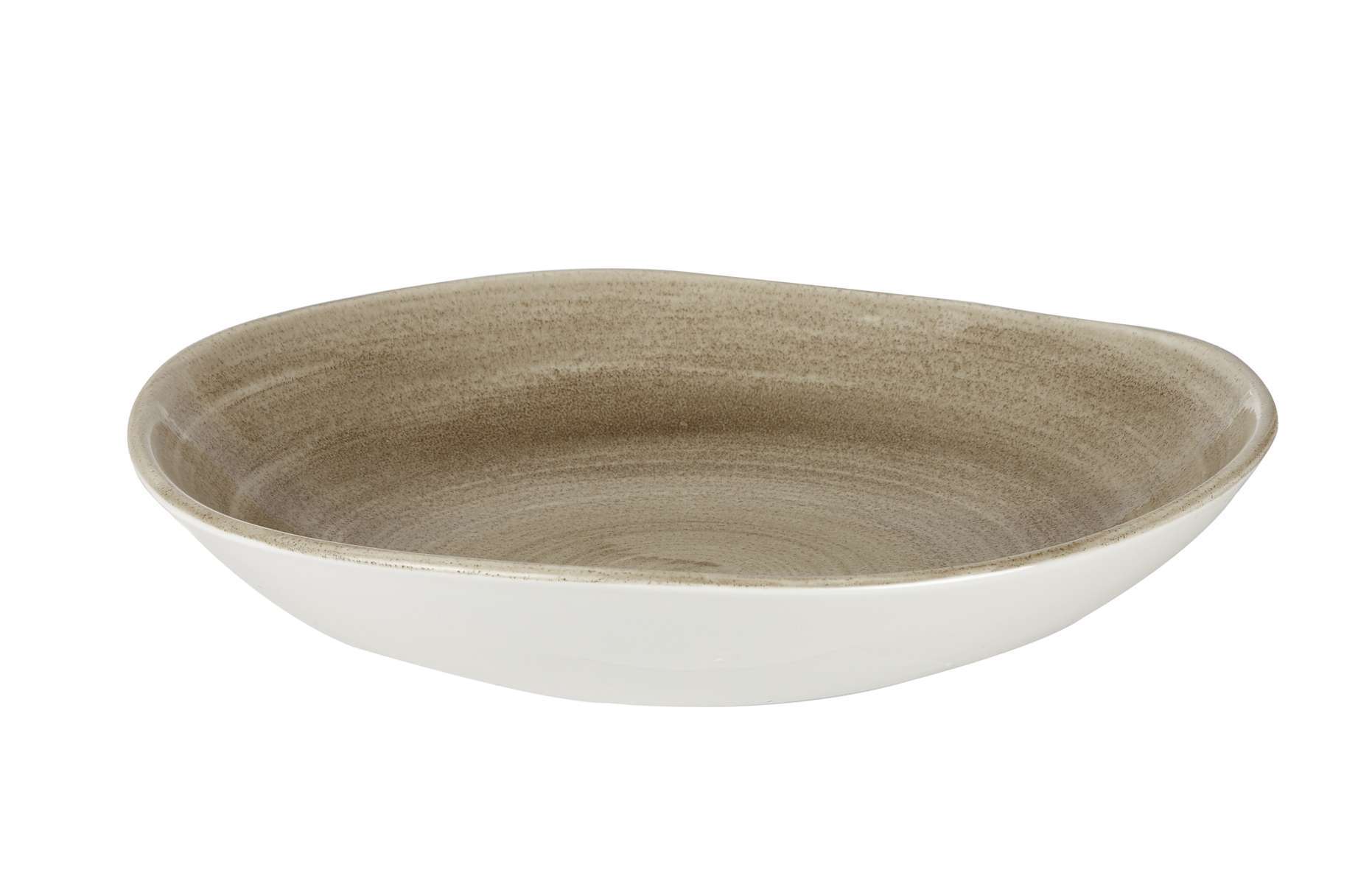 Churchill, Stonecast Patina : Antique Taupe - Teller tief rund Organisch, 25,3 cm/ 1,1 ltr.
