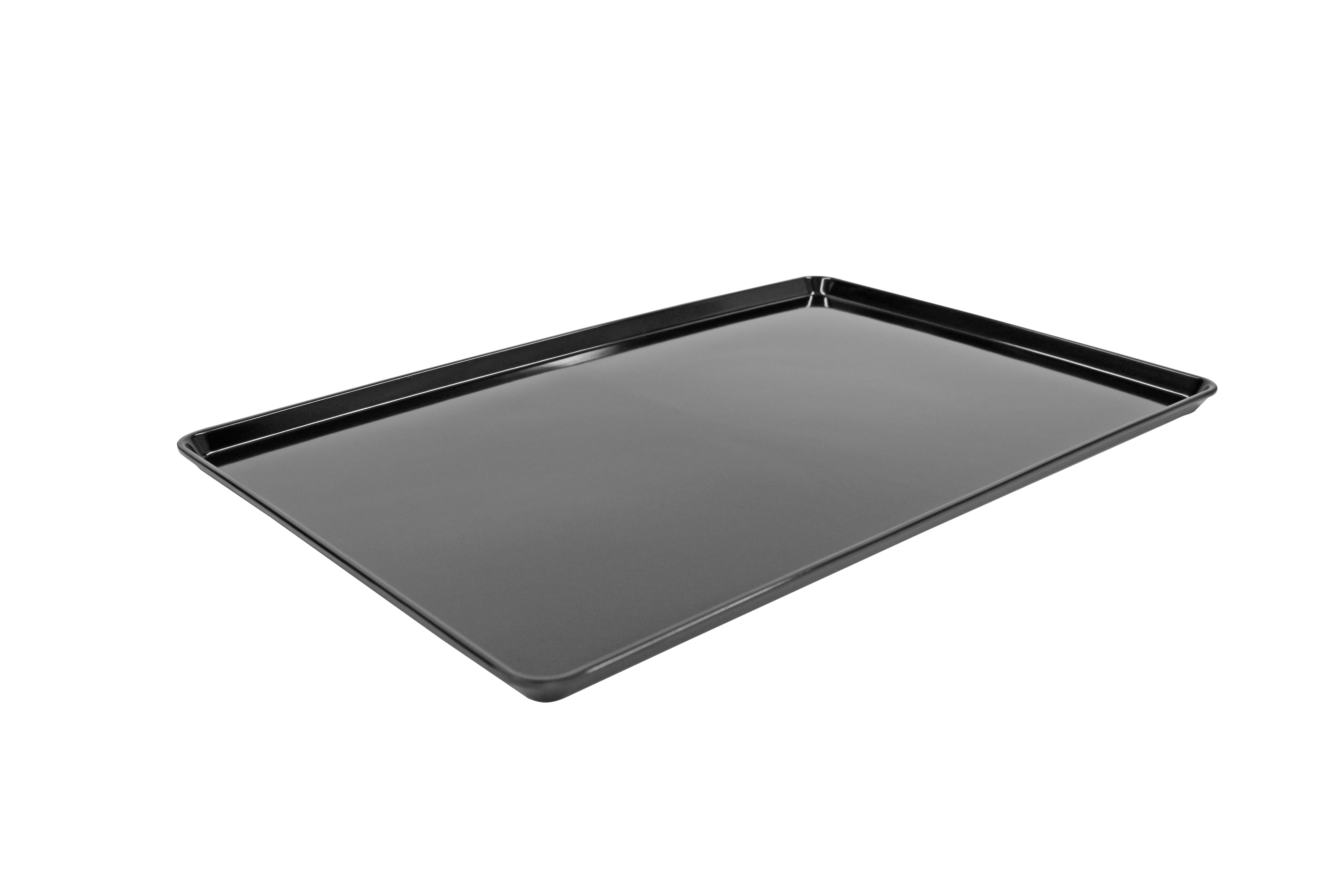 Auslagetabletts aus Melamin, rechteckig, schwarz, 600 x 400 x 20 mm