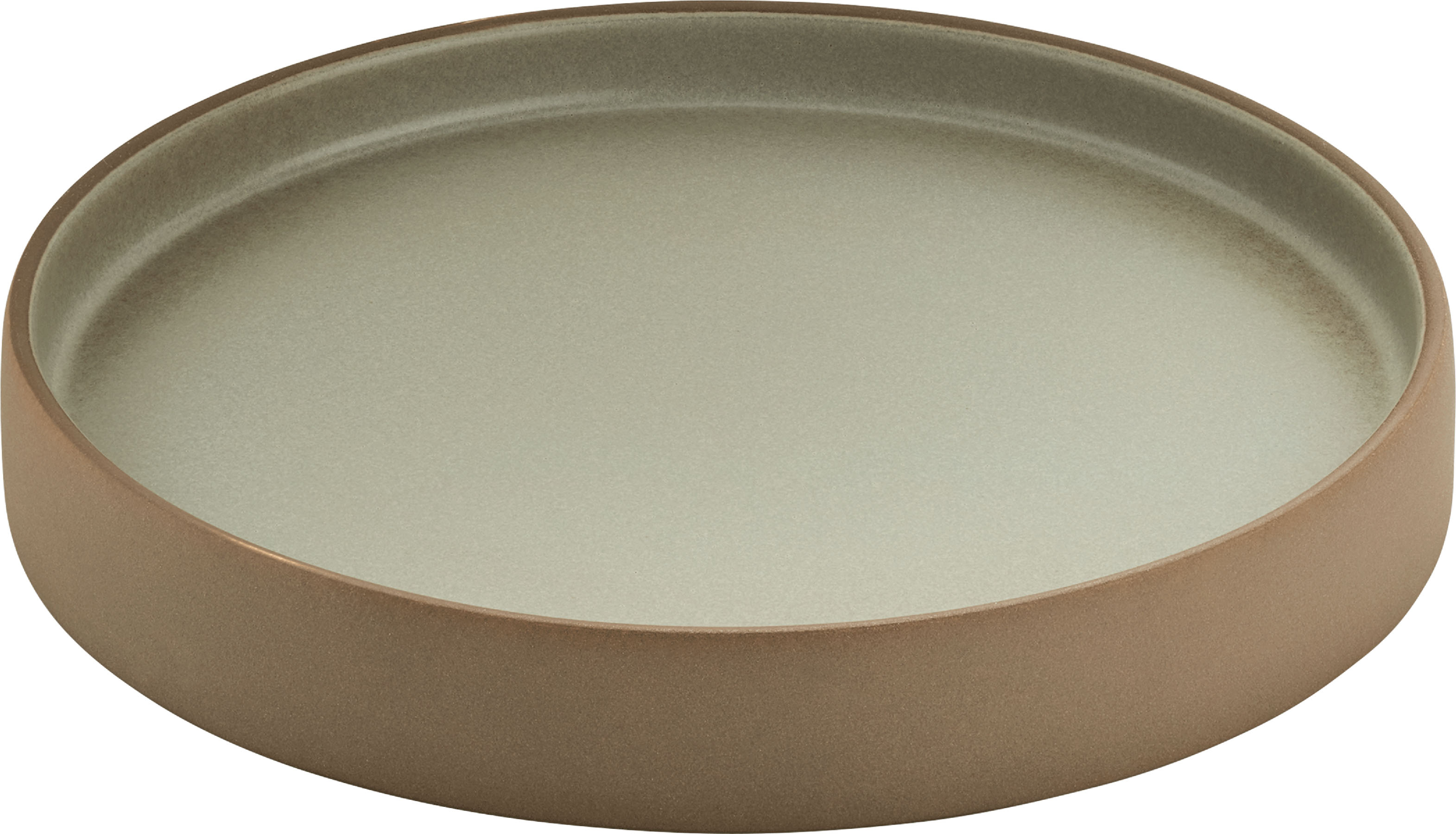 Playground, Steinzeug - 2in1 ARTISAN : Teller beige-grau, flach/ halbtief, 21 x 3,1 cm