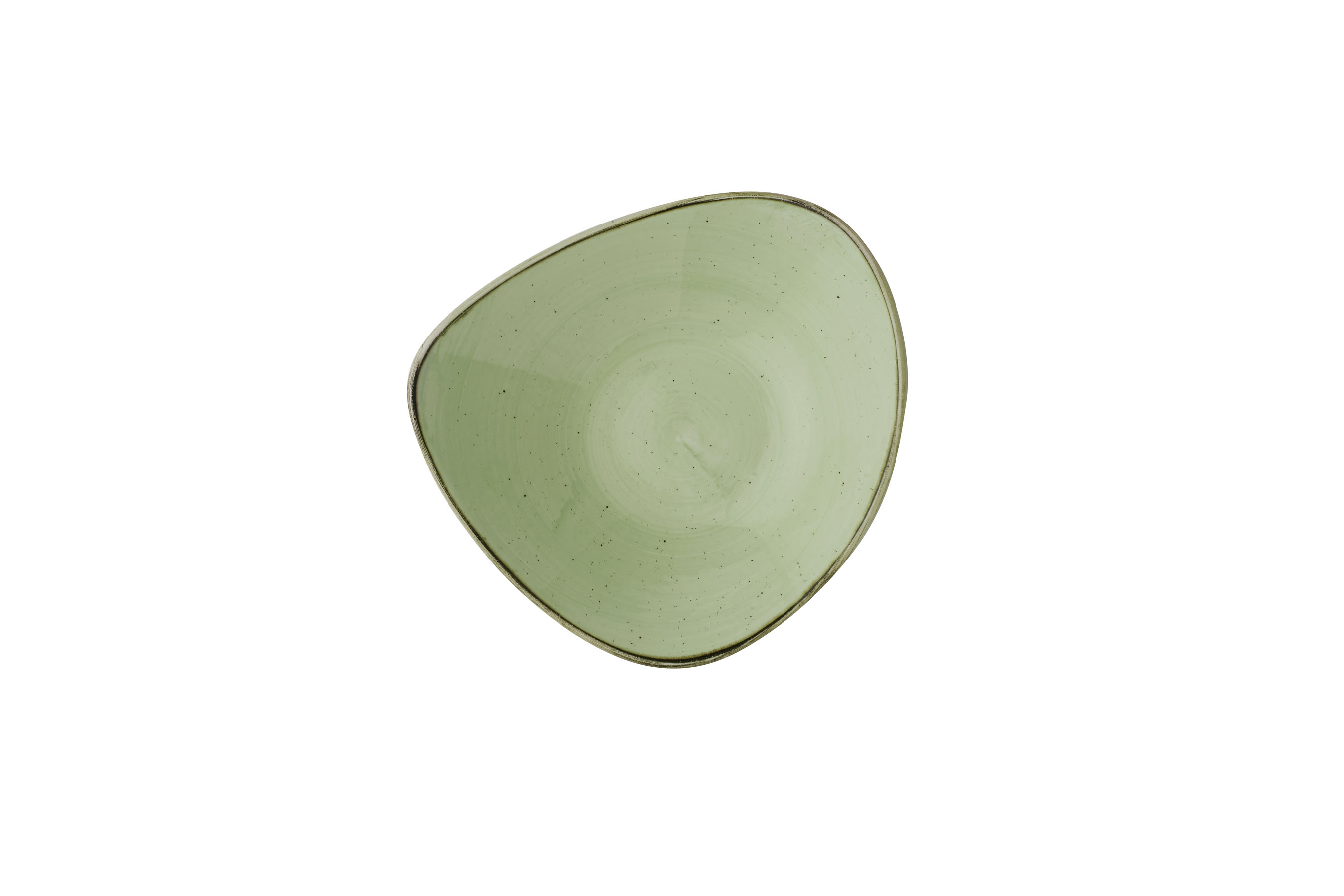 Churchill, Stonecast : Sage Green - Schale dreieckig, 23,5 cm/ 0,6 ltr.